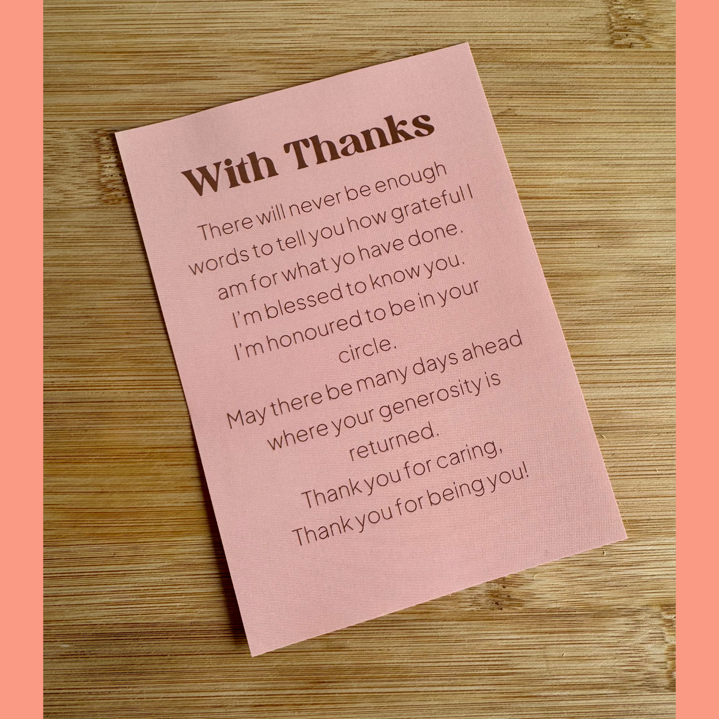 'With Thanks' Gift Box